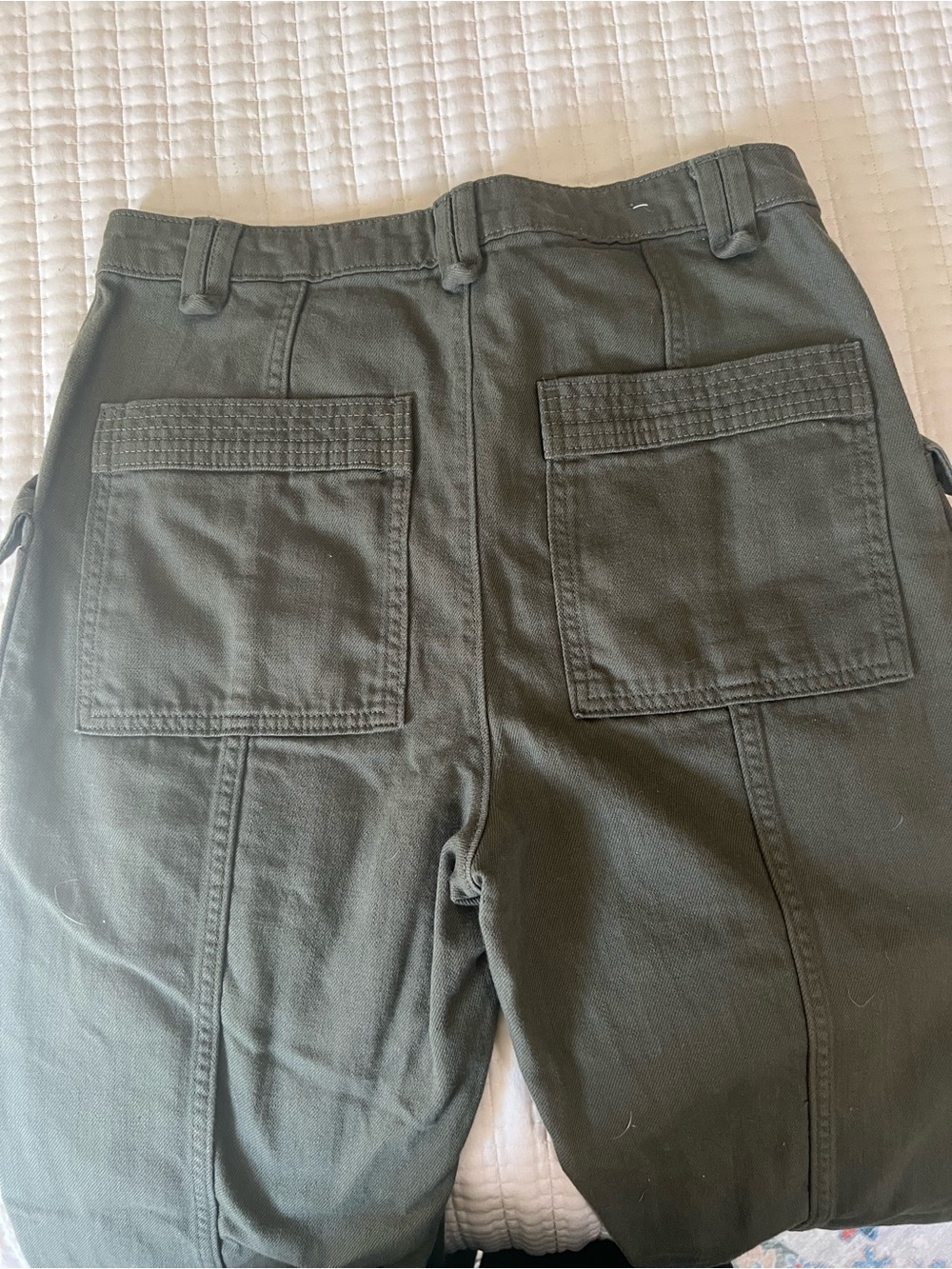 Banana Republic ankle pants army green 4 - Picture 5 of 6